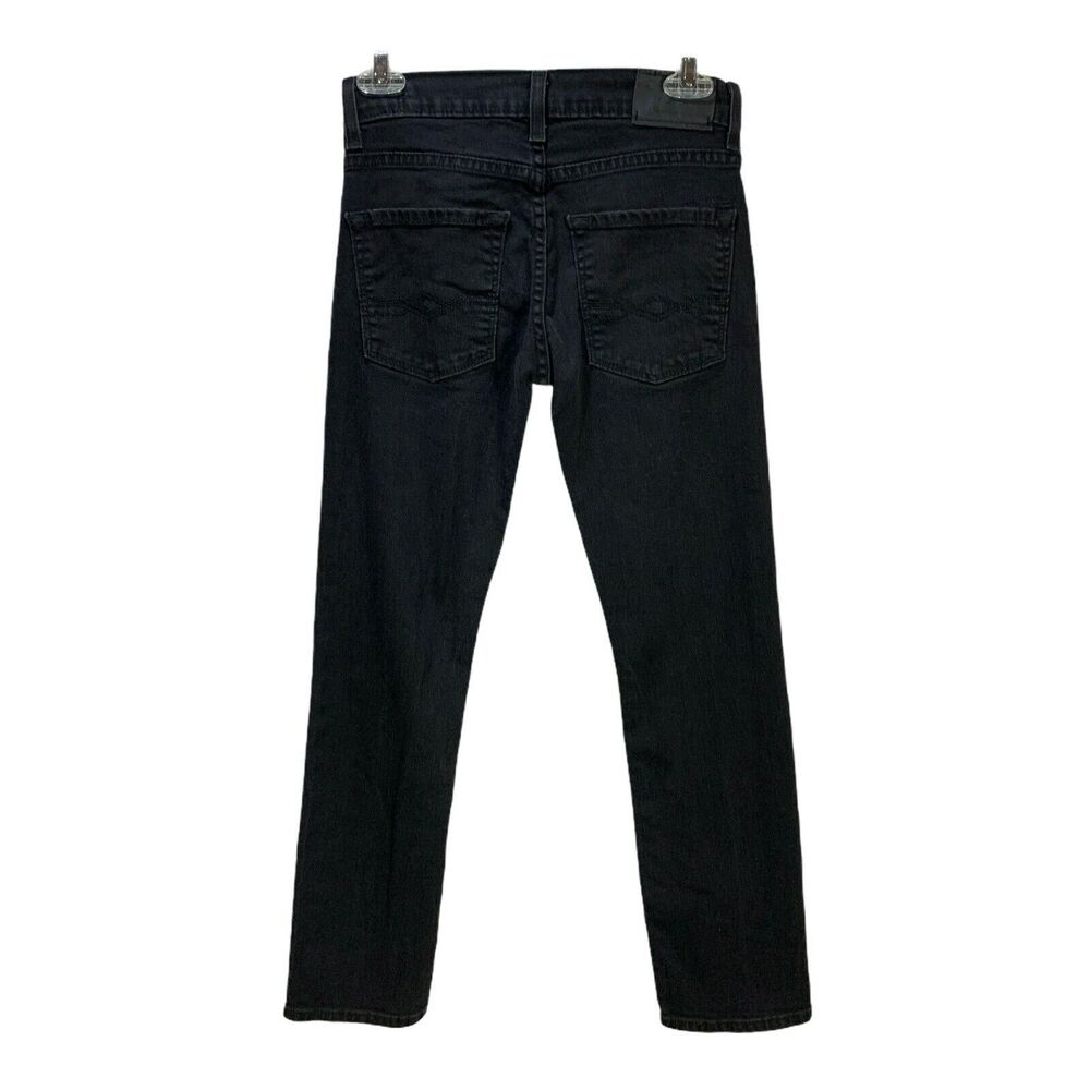 Levis Denizen Boys Youth 216 Skinny Fit Jeans Size 12 R Black Low Rise Stretch